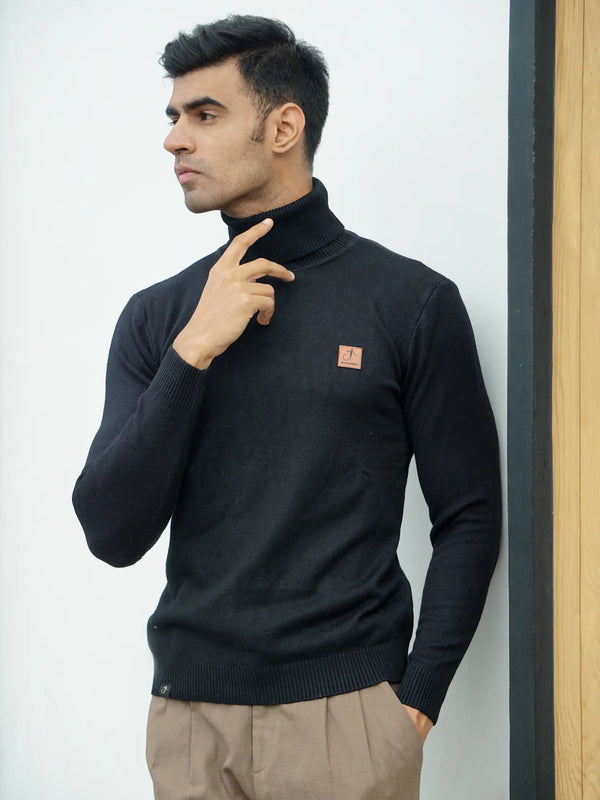 Warm Wool Blend Turtle Neck Sweater