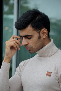 Warm Wool Blend Turtle Neck Sweater
