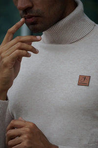 Warm Wool Blend Turtle Neck Sweater
