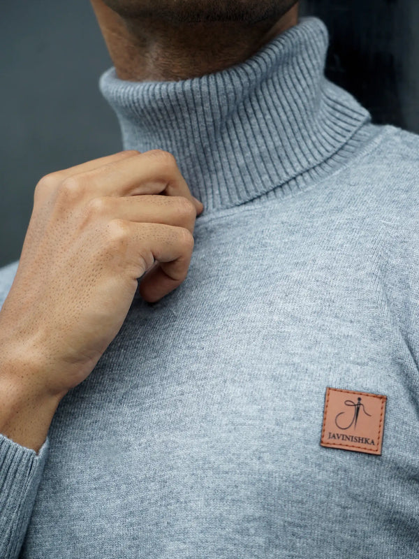 Warm Wool Blend Turtle Neck Sweater