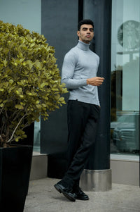 Warm Wool Blend Turtle Neck Sweater