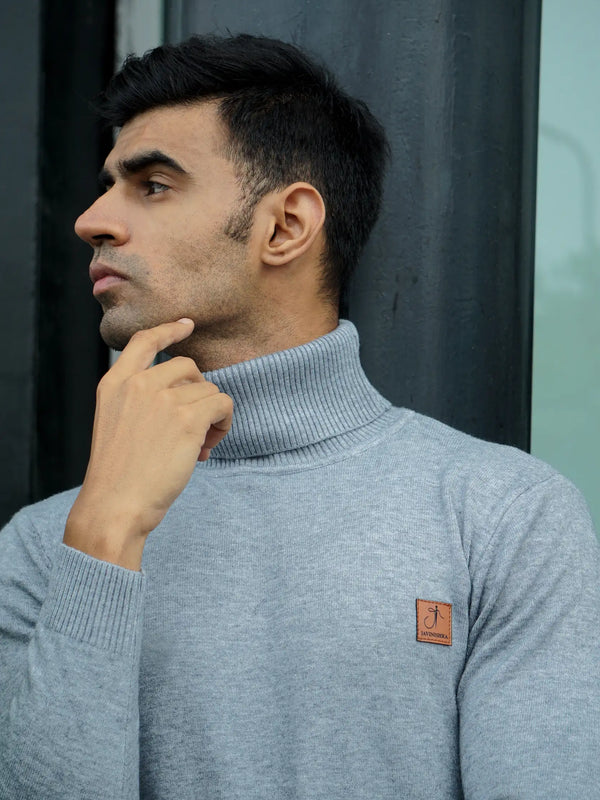 Warm Wool Blend Turtle Neck Sweater