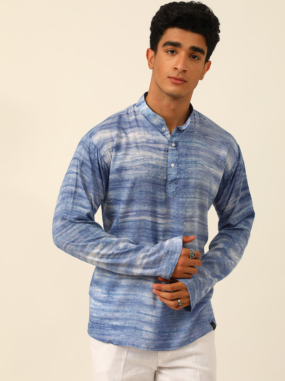 Modal Self-Designed Tie Dye Short Kurta