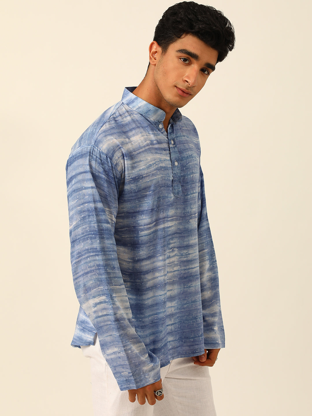 Modal Self-Designed Tie Dye Short Kurta