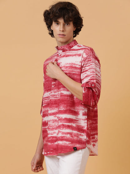 Modal Self-Designed Tie Dye Short Kurta