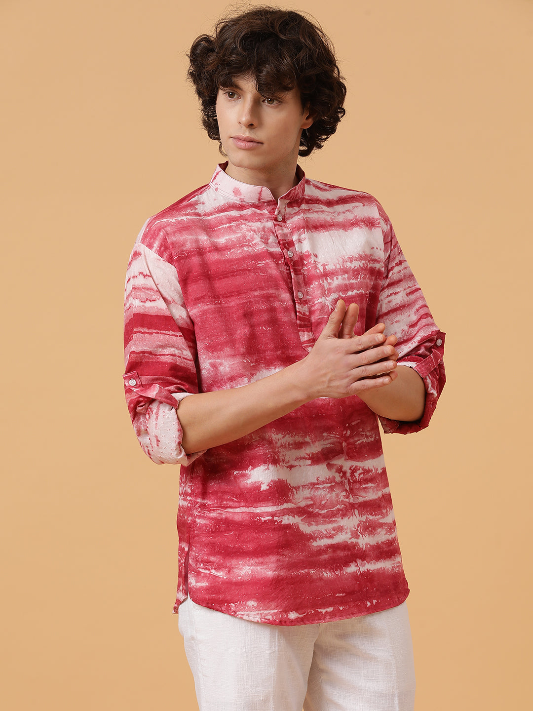 Modal Self-Designed Tie Dye Short Kurta