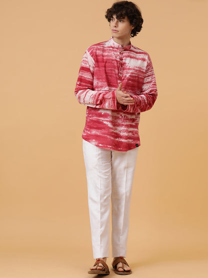 Modal Self-Designed Tie Dye Short Kurta