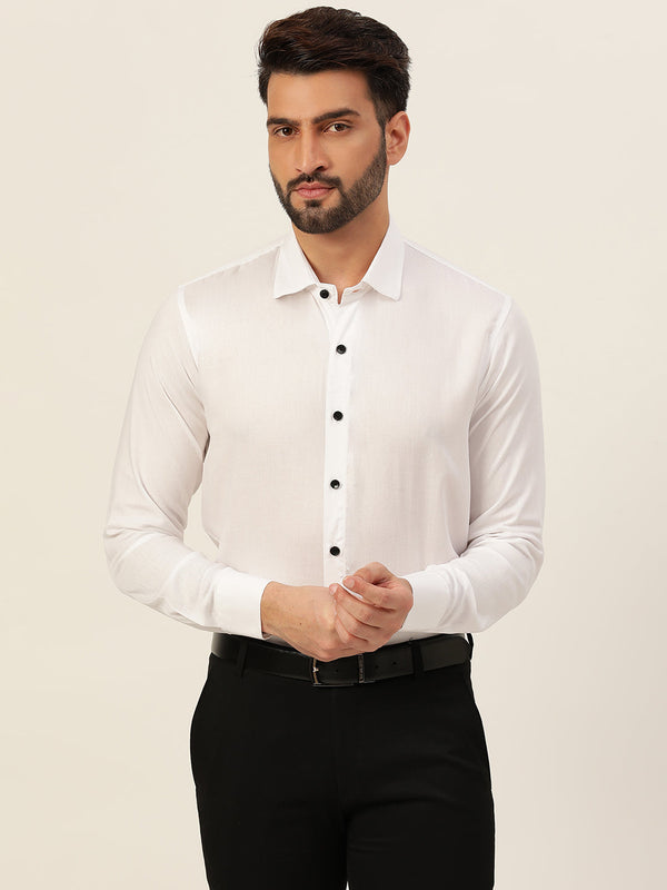 Solid Rayon Slim Fit Shirt