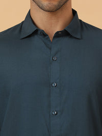 Solid Rayon Slim Fit Shirt