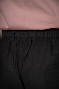 Straight Fit Linen Trouser