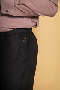 Straight Fit Linen Trouser