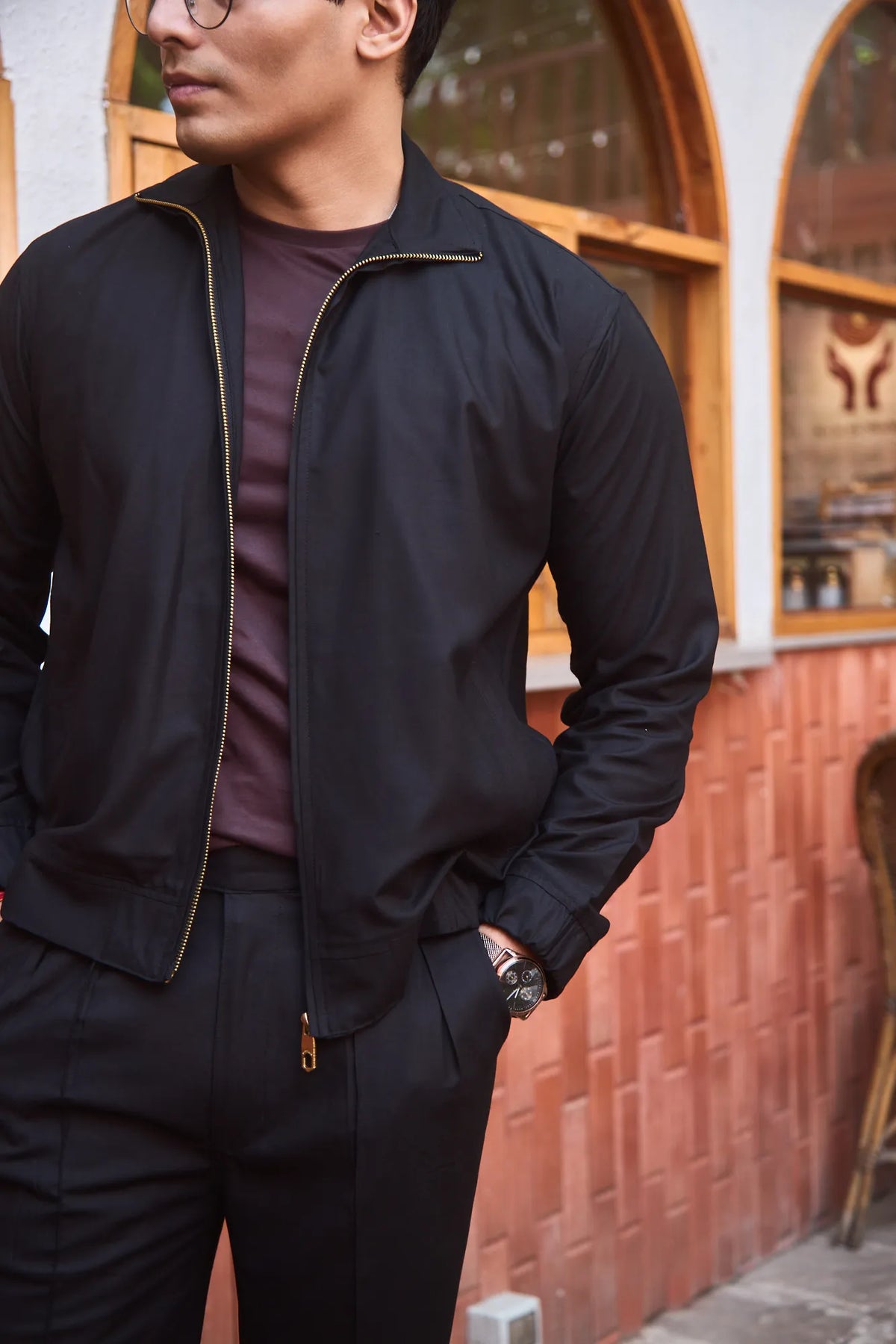 Men Straight Fit Shacket