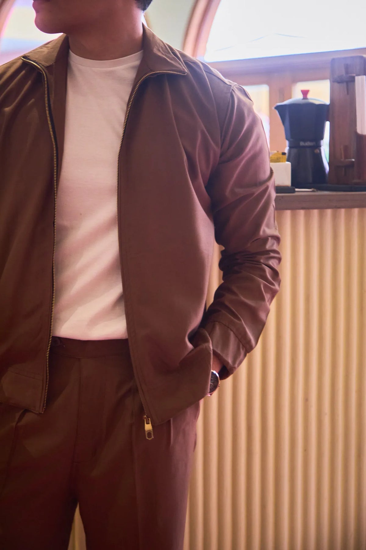 Men Straight Fit Shacket