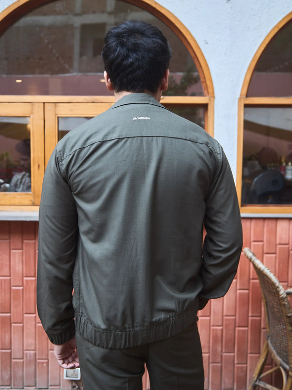 Men Straight Fit Shacket