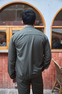 Men Straight Fit Shacket