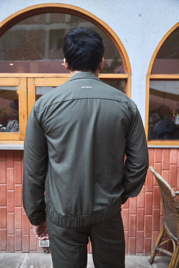 Men Straight Fit Shacket