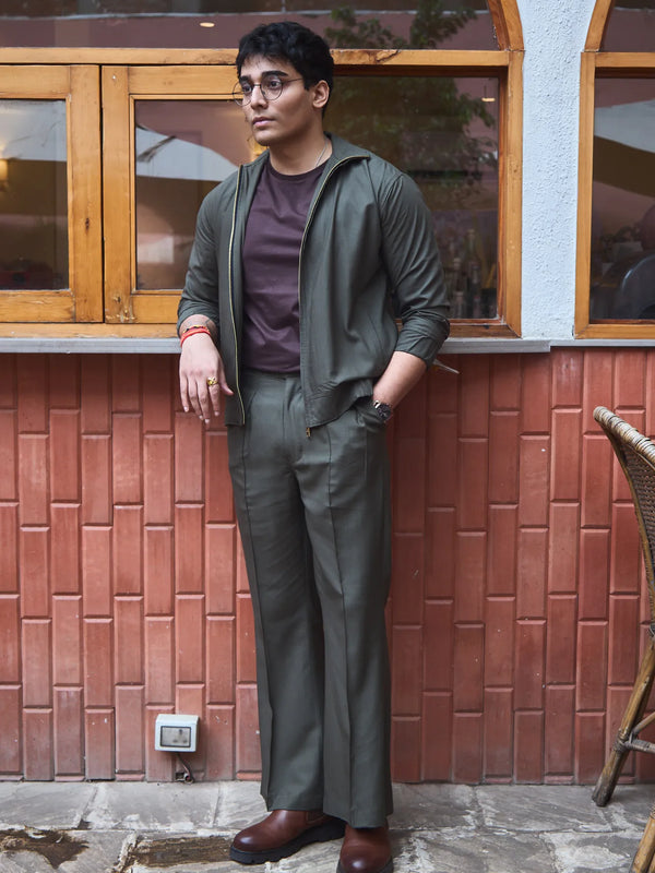 Men Straight Fit Shacket