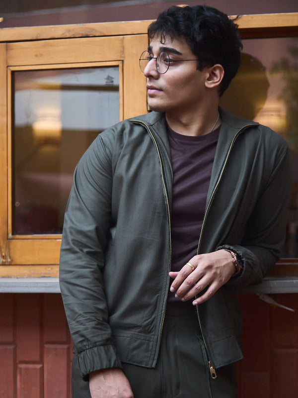 Men Straight Fit Shacket