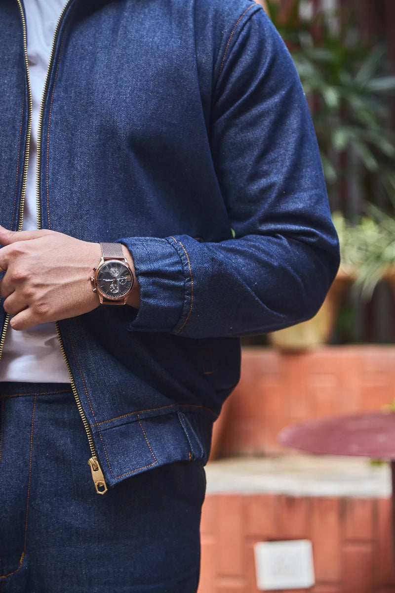 Men Straight Fit Denim Shacket