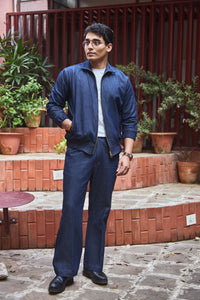 Men Straight Fit Denim Shacket