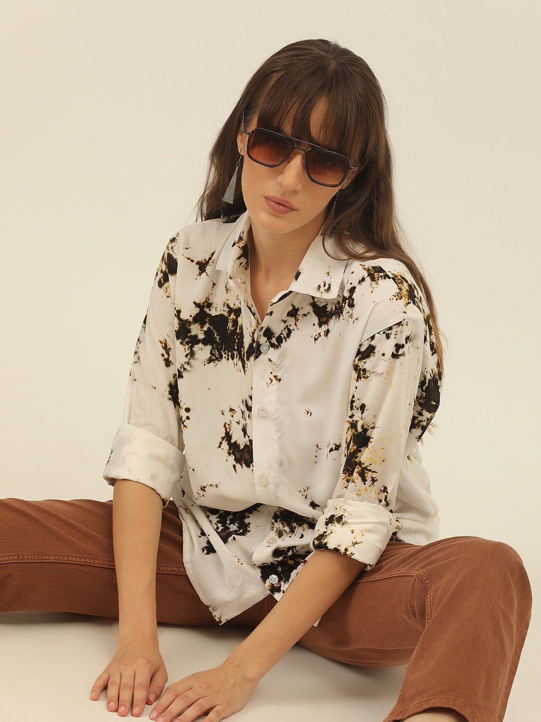 Sustainable Hand Tie Dye Women Shirt