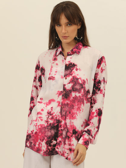 Sustainable Hand Tie Dye Women Shirt