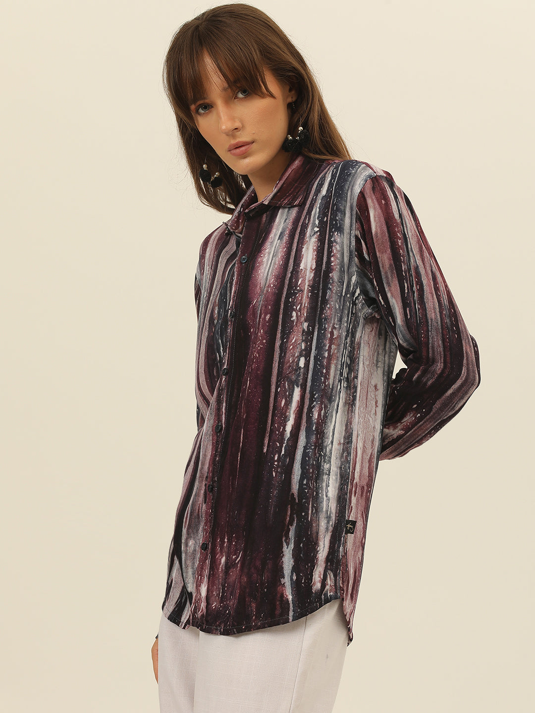 Sustainable Pashmina Hand Tie Dye Women Shirt