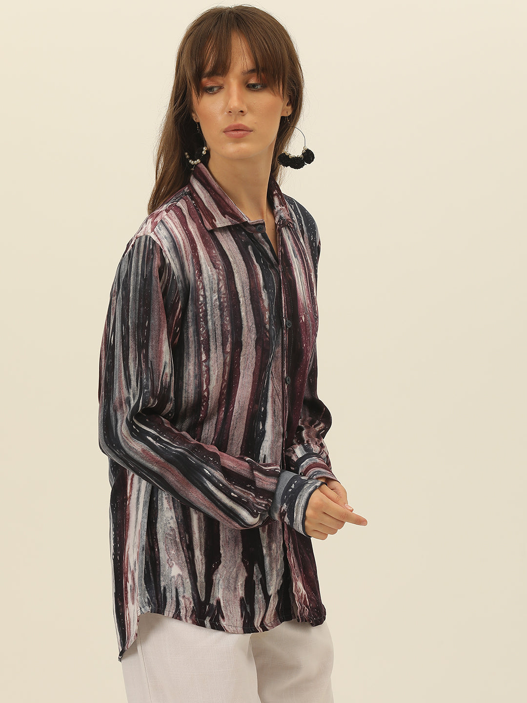 Sustainable Pashmina Hand Tie Dye Women Shirt