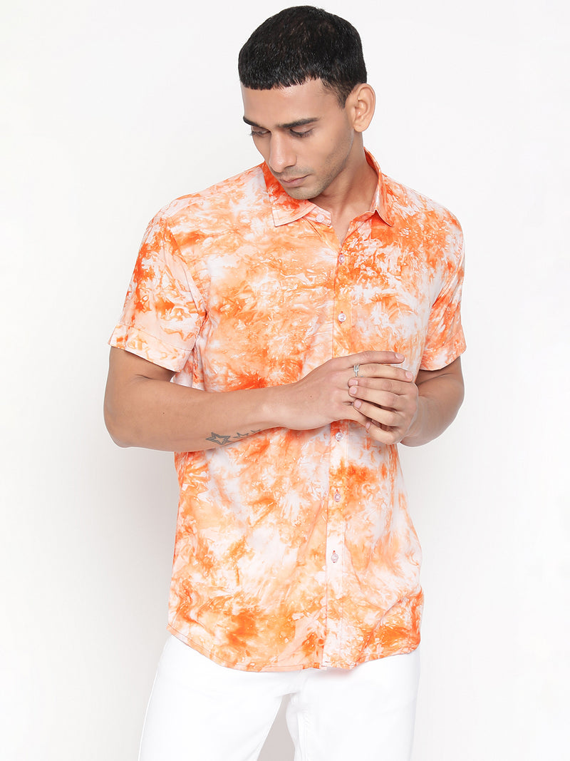 Sustainable Modal Tie Dye Slim Fit Unisex Shirt