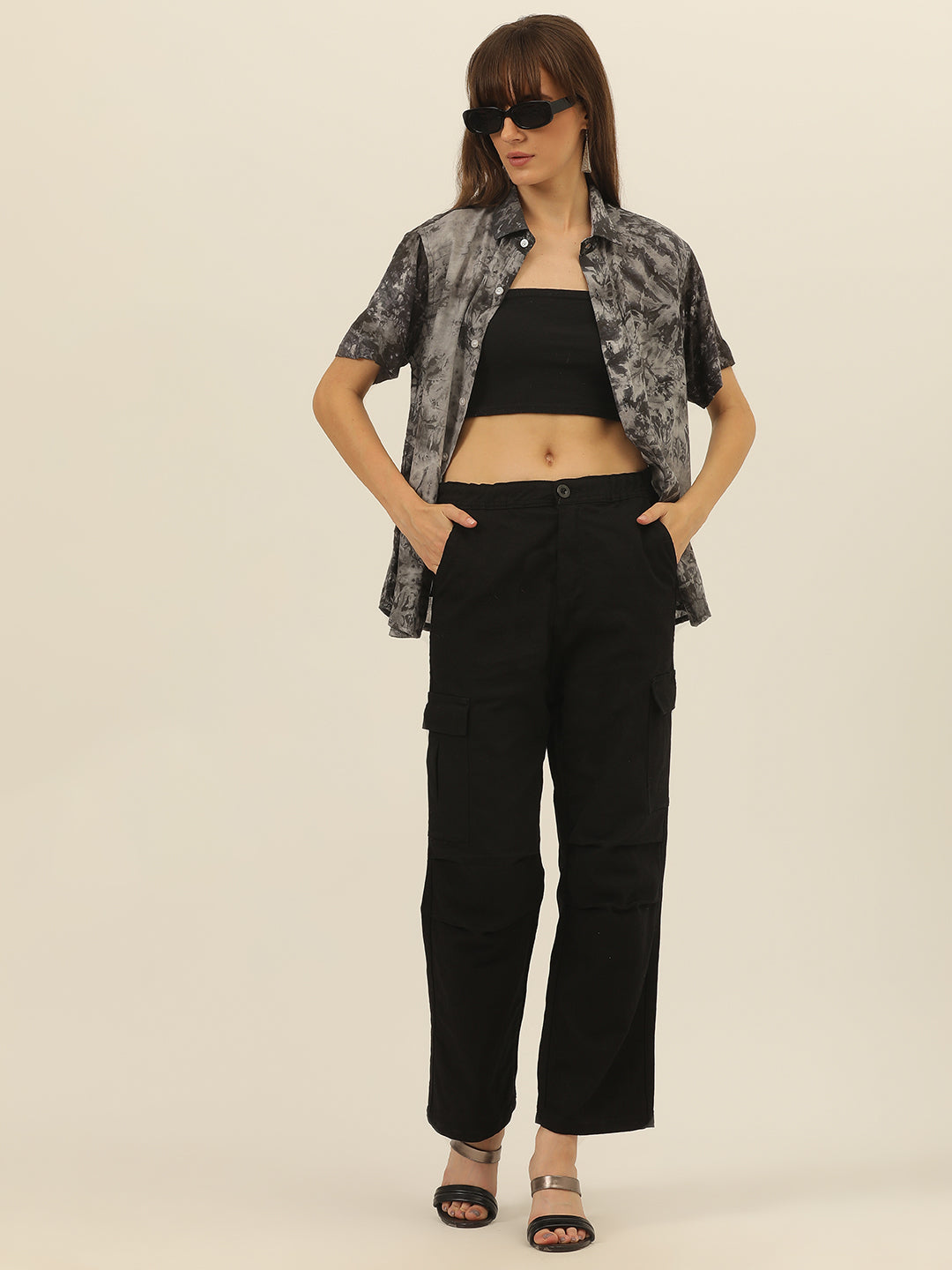Sustainable Modal Hand Tie Dye Slim Fit Women Shirt