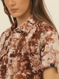 Sustainable Modal Hand Tie Dye Slim Fit Women Shirt