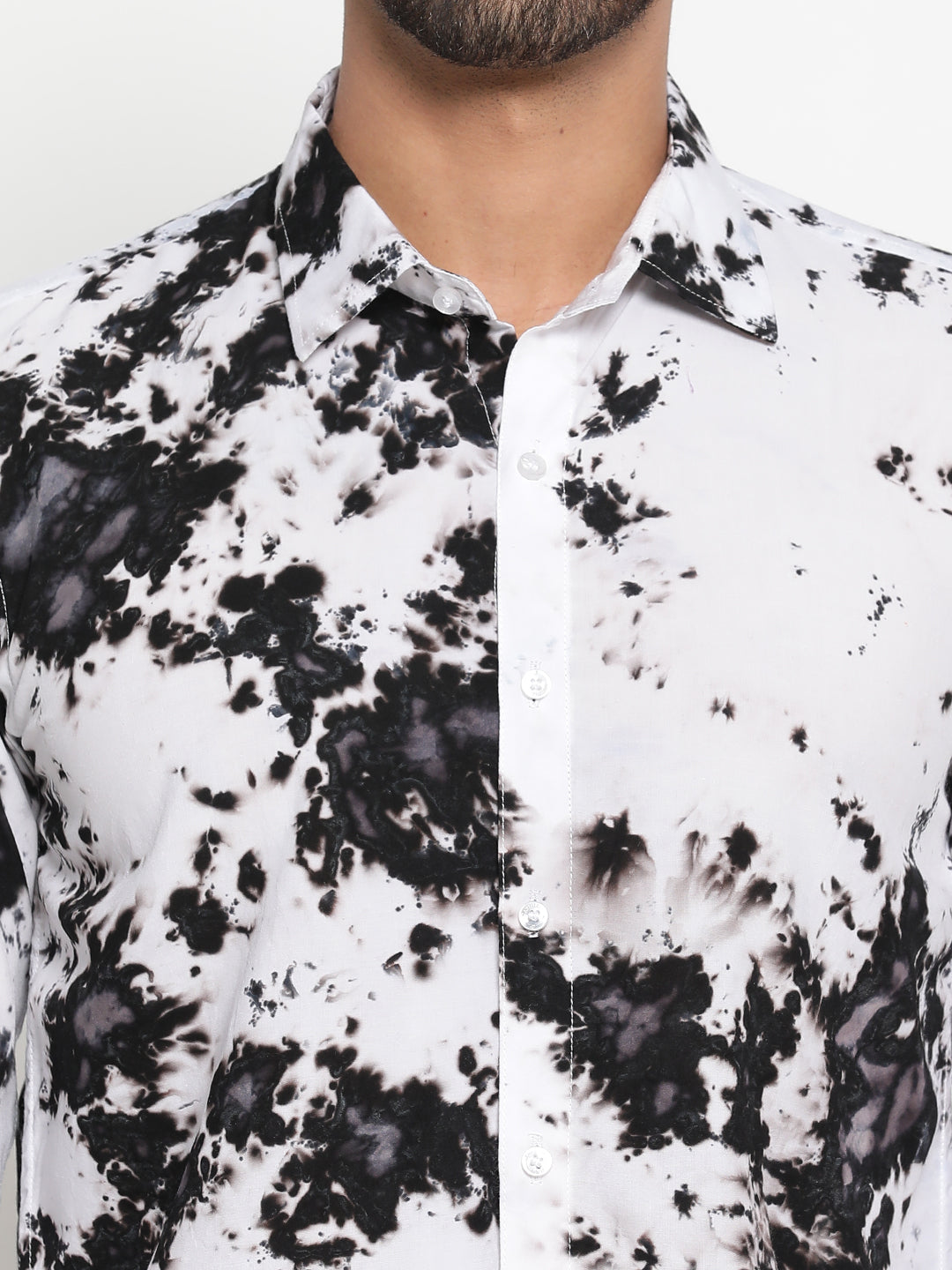 Sustainable Slim Fit Full Sleeve Hand Tie Dye Shirt