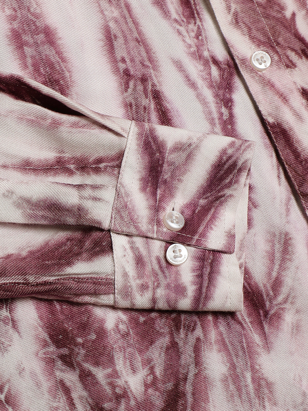 Striped Tie Dye Pashmina Rayon Regular Fit Women Shirt