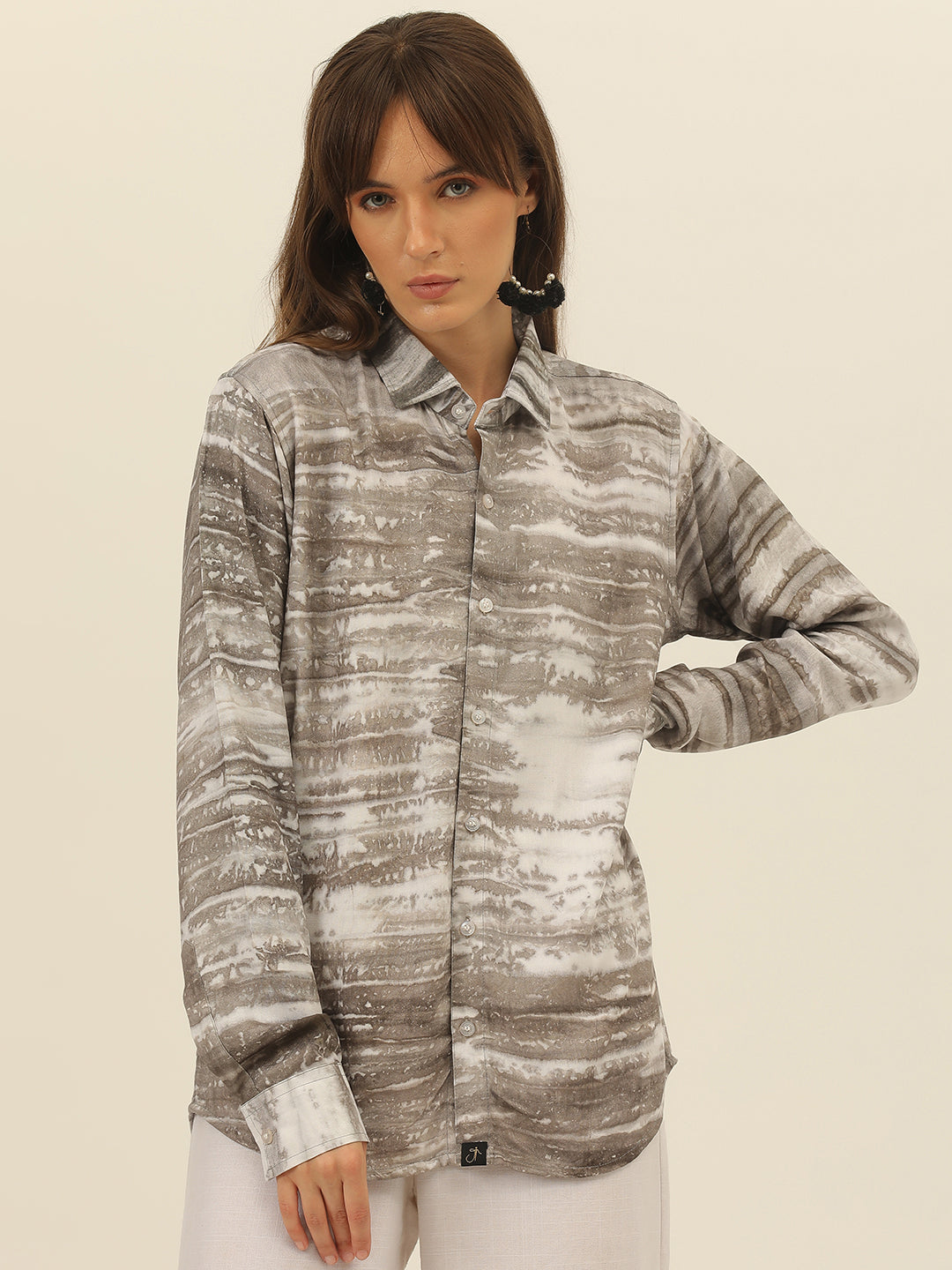 Sustainable Hand Tie Dye Women Rayon Shirt