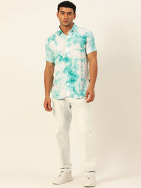 Pastel Tie Dye Slim Fit Unisex Rayon Shirt