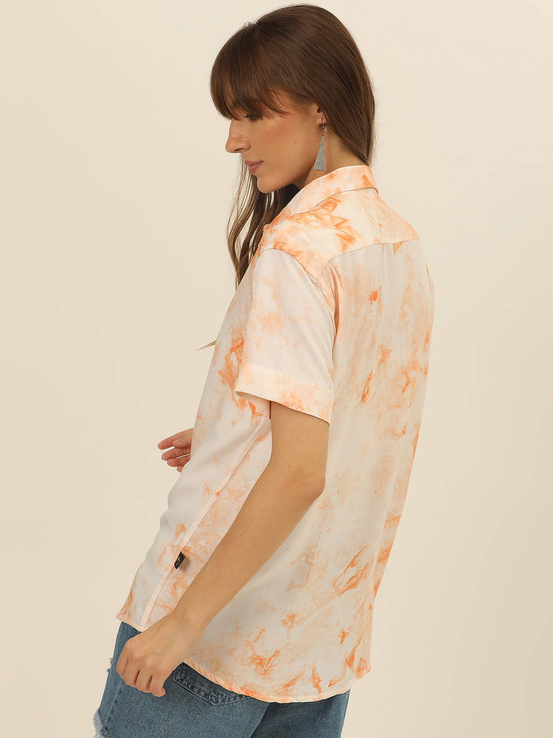 Pastel Hand Tie Dye Rayon Women Shirt