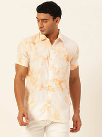 Pastel Tie Dye Slim Fit Unisex Rayon Shirt