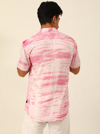 Pastel Tie Dye Slim Fit Unisex Rayon Shirt