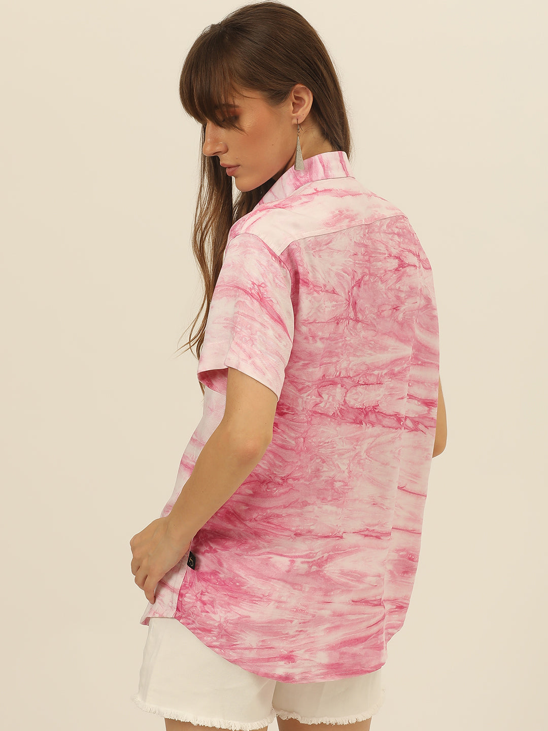 Pastel Hand Tie Dye Rayon Women Shirt