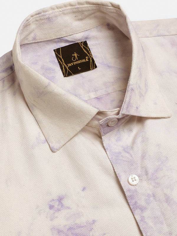 Pastel Tie Dye Slim Fit Unisex Rayon Shirt