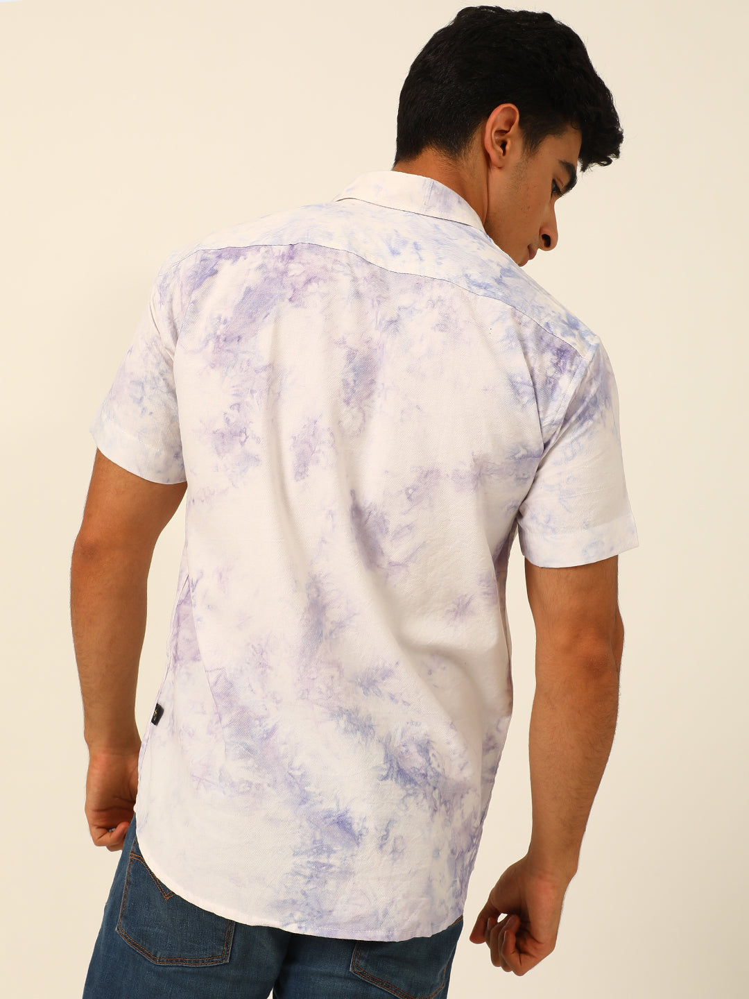 Pastel Tie Dye Slim Fit Unisex Rayon Shirt