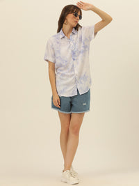 Pastel Hand Tie Dye Rayon Women Shirt