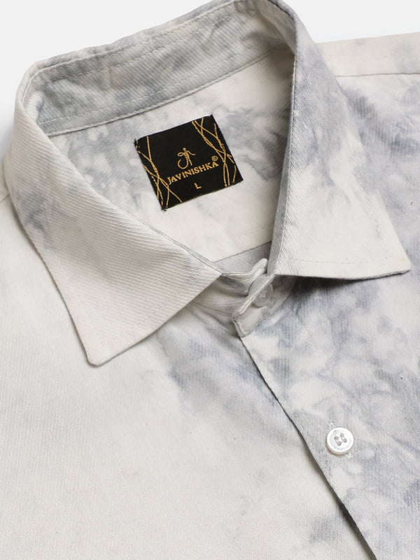 Pastel Tie Dye Slim Fit Unisex Rayon Shirt