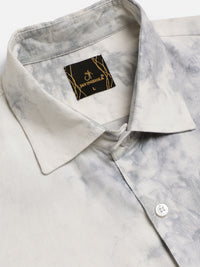 Pastel Tie Dye Slim Fit Unisex Rayon Shirt