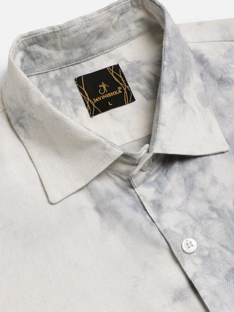 Pastel Tie Dye Slim Fit Unisex Rayon Shirt