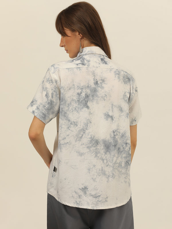 Pastel Hand Tie Dye Rayon Women Shirt