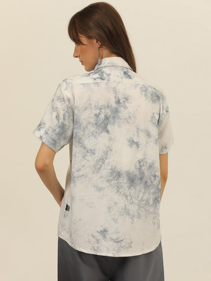 Pastel Hand Tie Dye Rayon Women Shirt