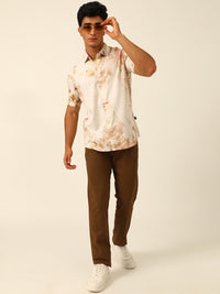 Pastel Tie Dye Slim Fit Unisex Rayon Shirt