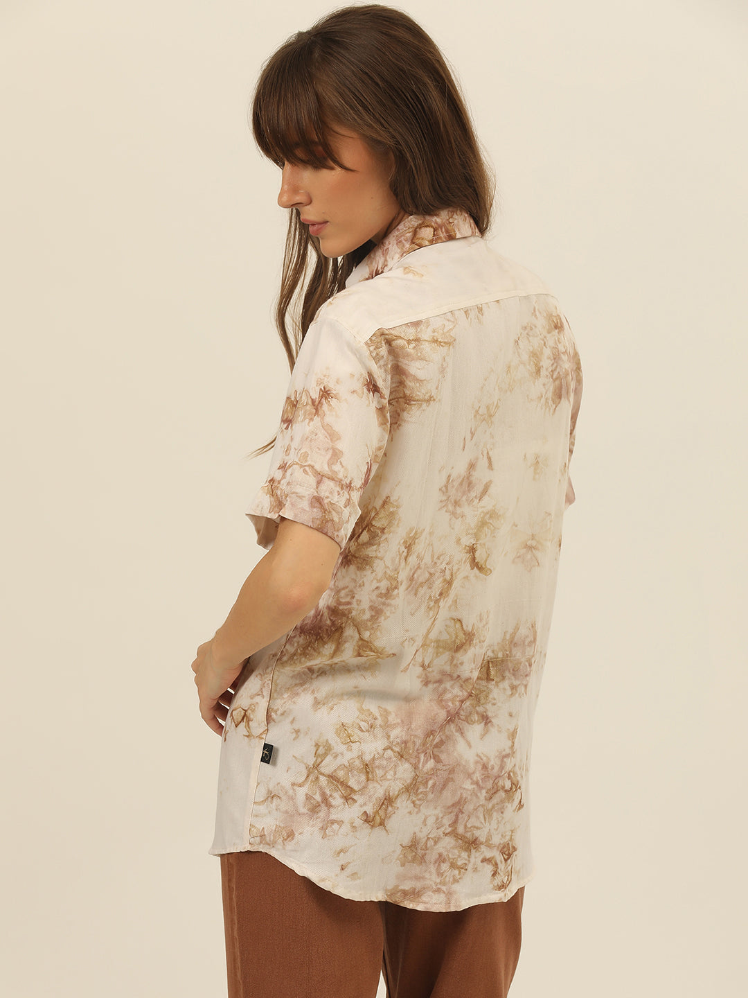 Pastel Hand Tie Dye Rayon Women Shirt