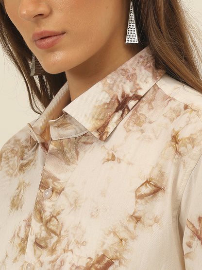 Pastel Hand Tie Dye Rayon Women Shirt